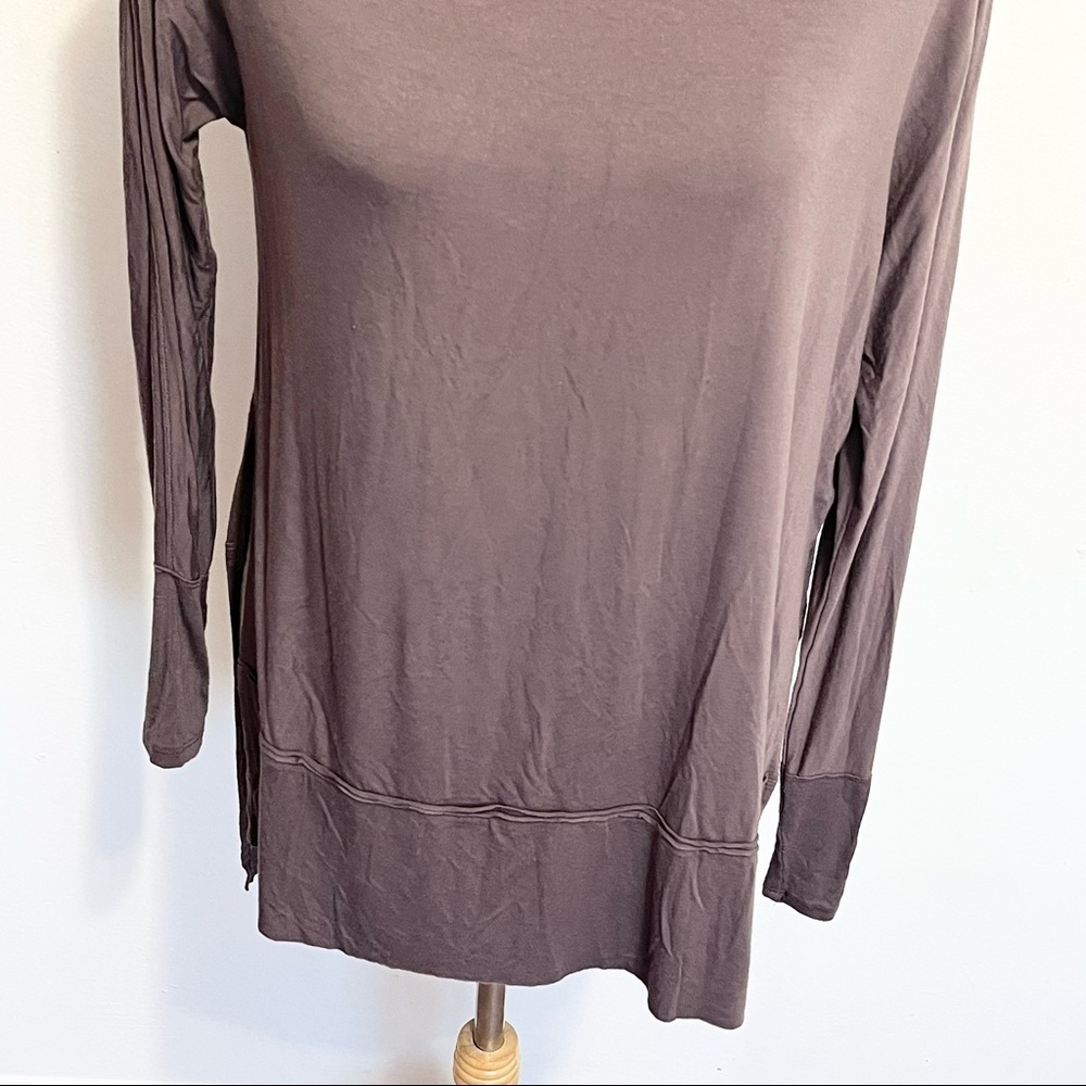 Free People We the Free Mauve Brown Long Sleeve Top Womens Size Small - Picture 6 of 11